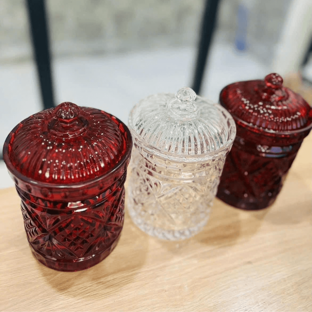 Hũ đưng kẹo, bánh quy pha lê Godinger Dublin không màu