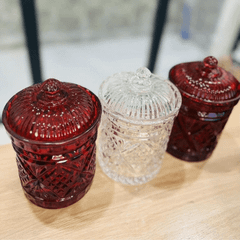 Hũ đưng kẹo, bánh quy pha lê Godinger Dublin không màu