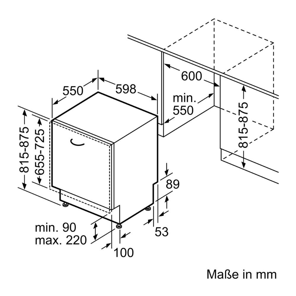 Máy rửa bát âm toàn phần BOSCH SGV4HCX48E serie 4