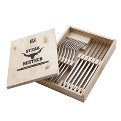 Bộ dao thìa dĩa Zwilling Steak 12 món hộp gỗ (mới) nội địa Đức