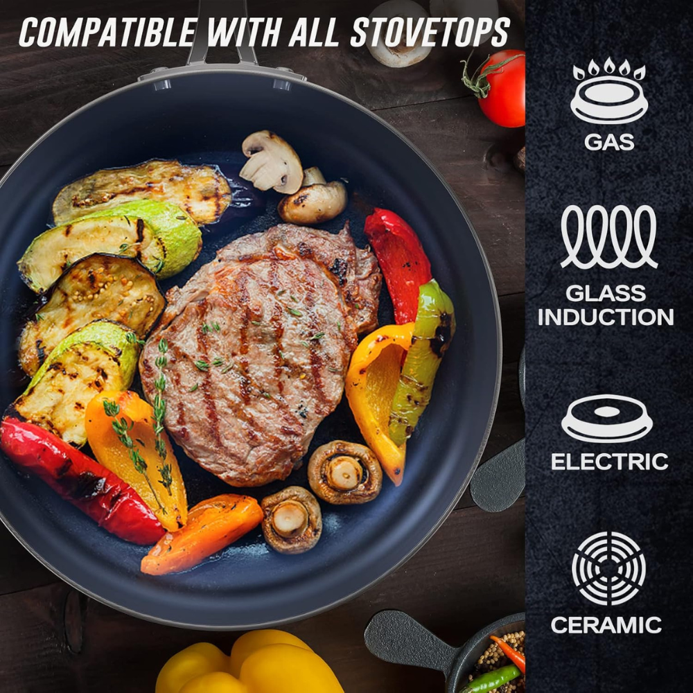 Chảo chống dính inox cao cấp Ciwete 24cm