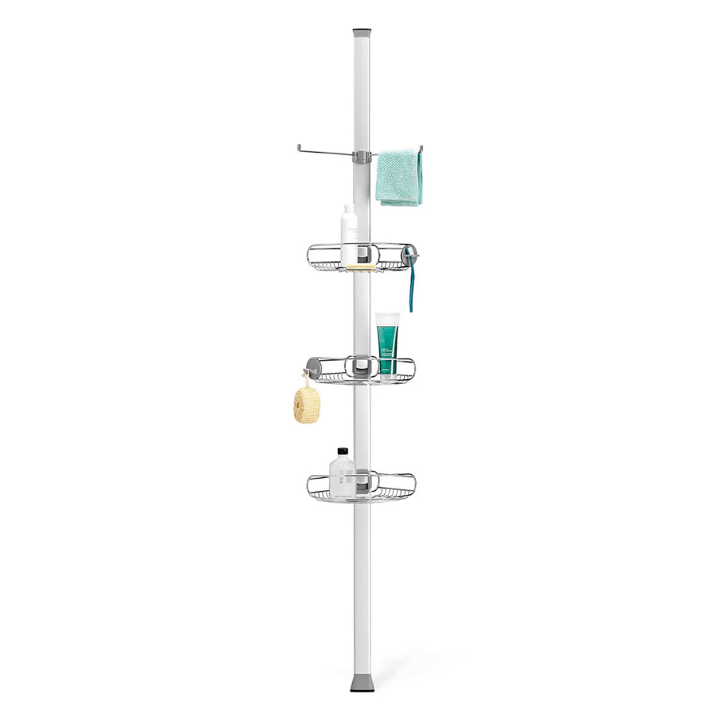 Giá treo dụng cụ nhà tắm loại chống sàn và trần Simplehuman 2,74m