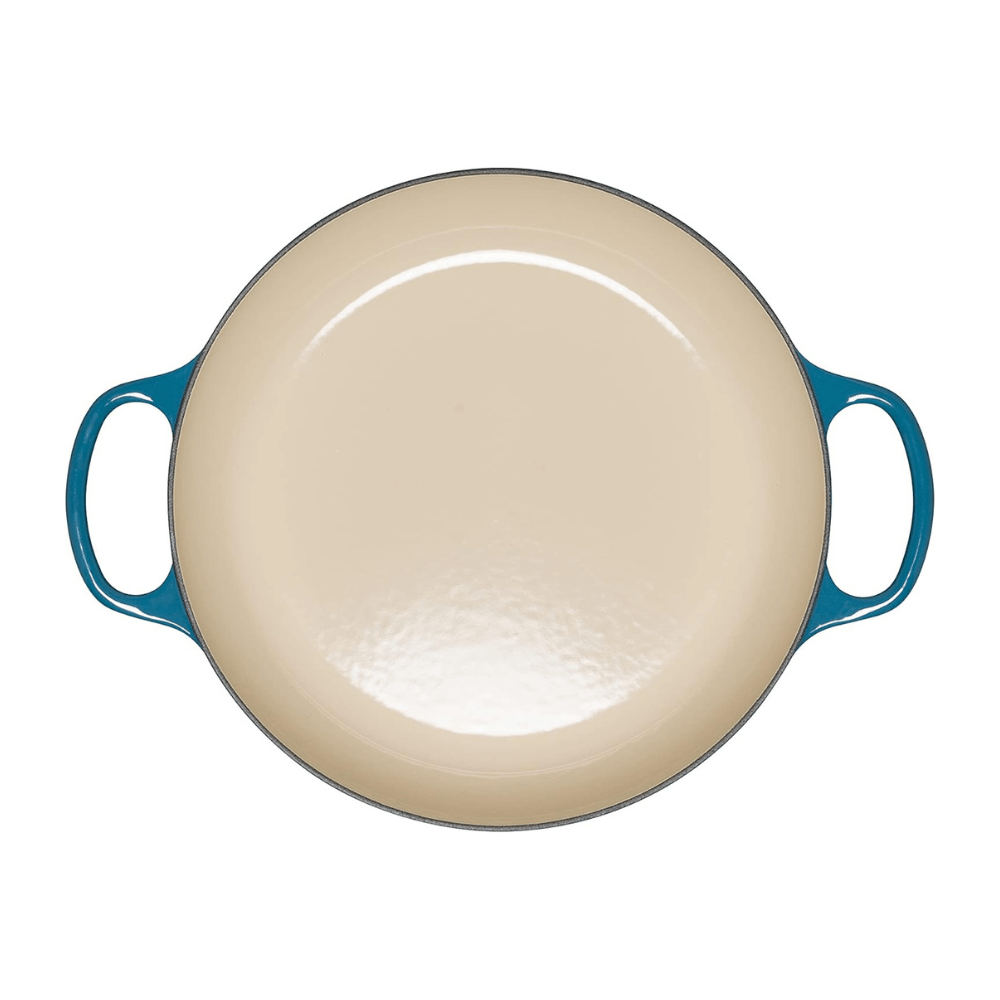 Nồi chảo gang Le Creuset Gourmet Profi 30cm màu xanh ngọc deep teal