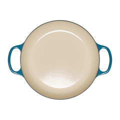 Nồi chảo gang Le Creuset Gourmet Profi 30cm màu xanh ngọc deep teal