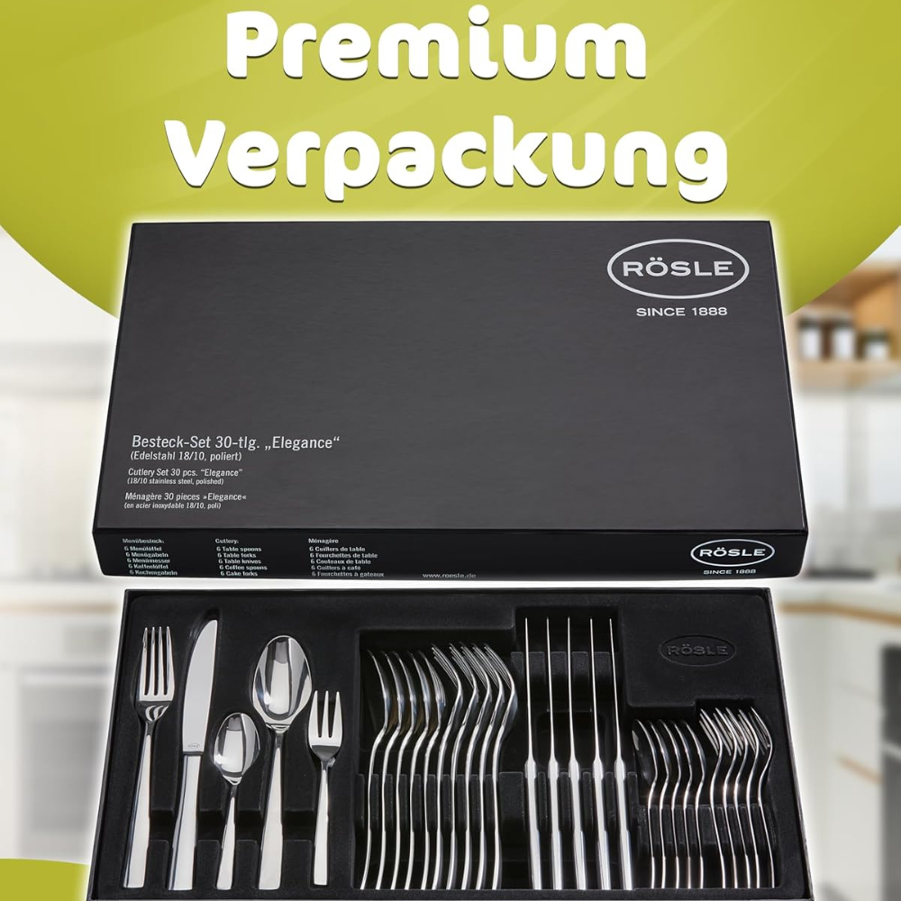 Bộ dao thìa dĩa Rösle Passion 30 món