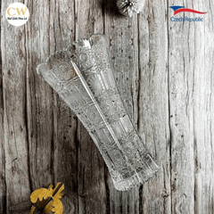 Lọ hoa pha lê mài Bohemia M57 30cm