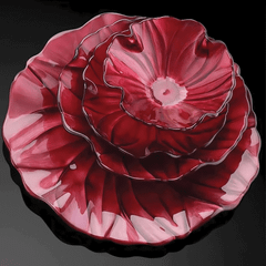 Tô Magnolia đỏ 19cm IVV