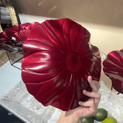 Đĩa Magnolia đỏ 28cm IVV