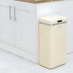 Thùng rác cảm ứng 45L SWAN màu kem