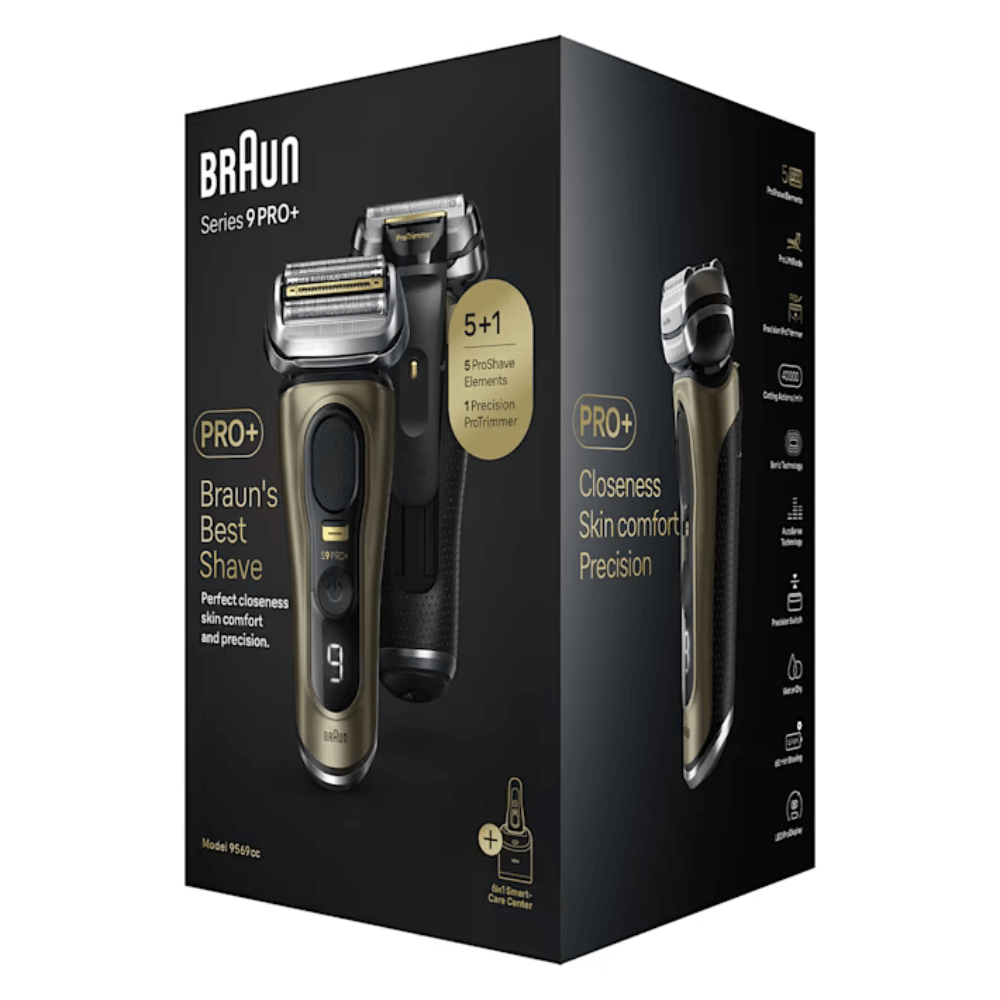 Máy cạo râu Braun Series 9 Pro+ 9569cc made in Germany (màu vàng Gold)