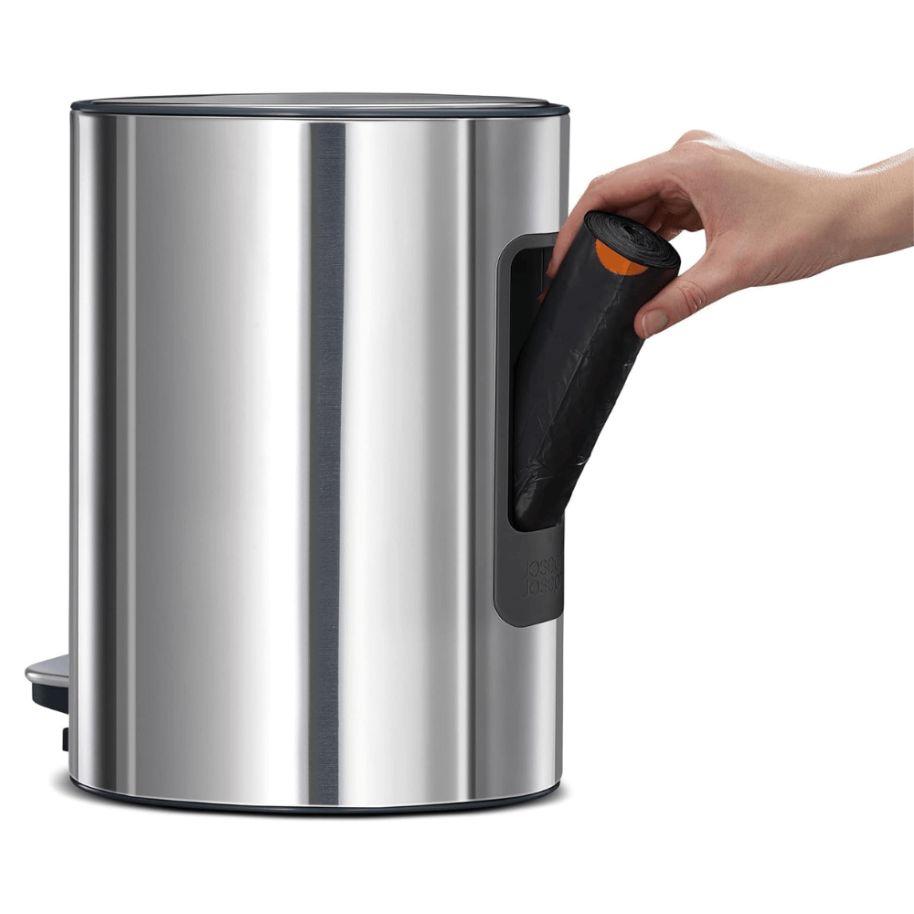 Thùng rác có bàn đạp Joseph Joseph 70596 EasyStore Luxe 5L màu inox