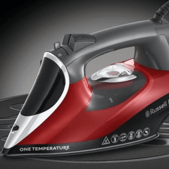 Bàn Là Russell Hobbs One Temperature 2600W màu đỏ