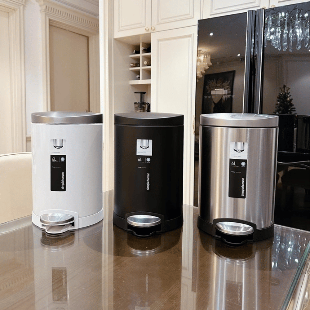 Thùng rác bán nguyệt Simplehuman 6L nội địa Đức cao cấp