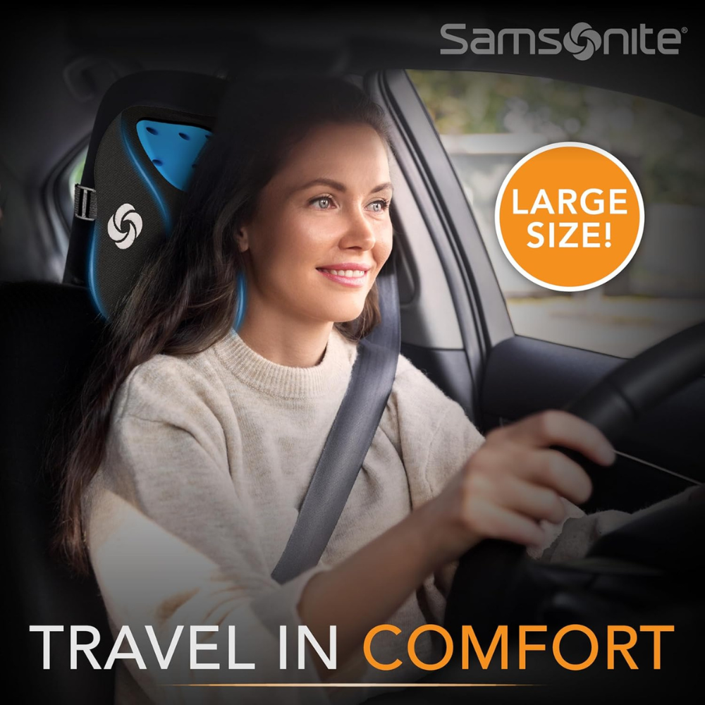Gối tựa cổ Samsonite Cooling Technology màu đen