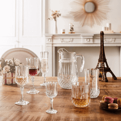 Set 6 ly champagne Longchamp 120ml