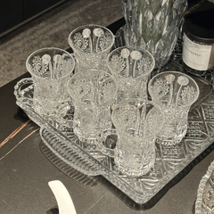 Bộ sét pha lê 6 tách trà Bohemia M57 120ml