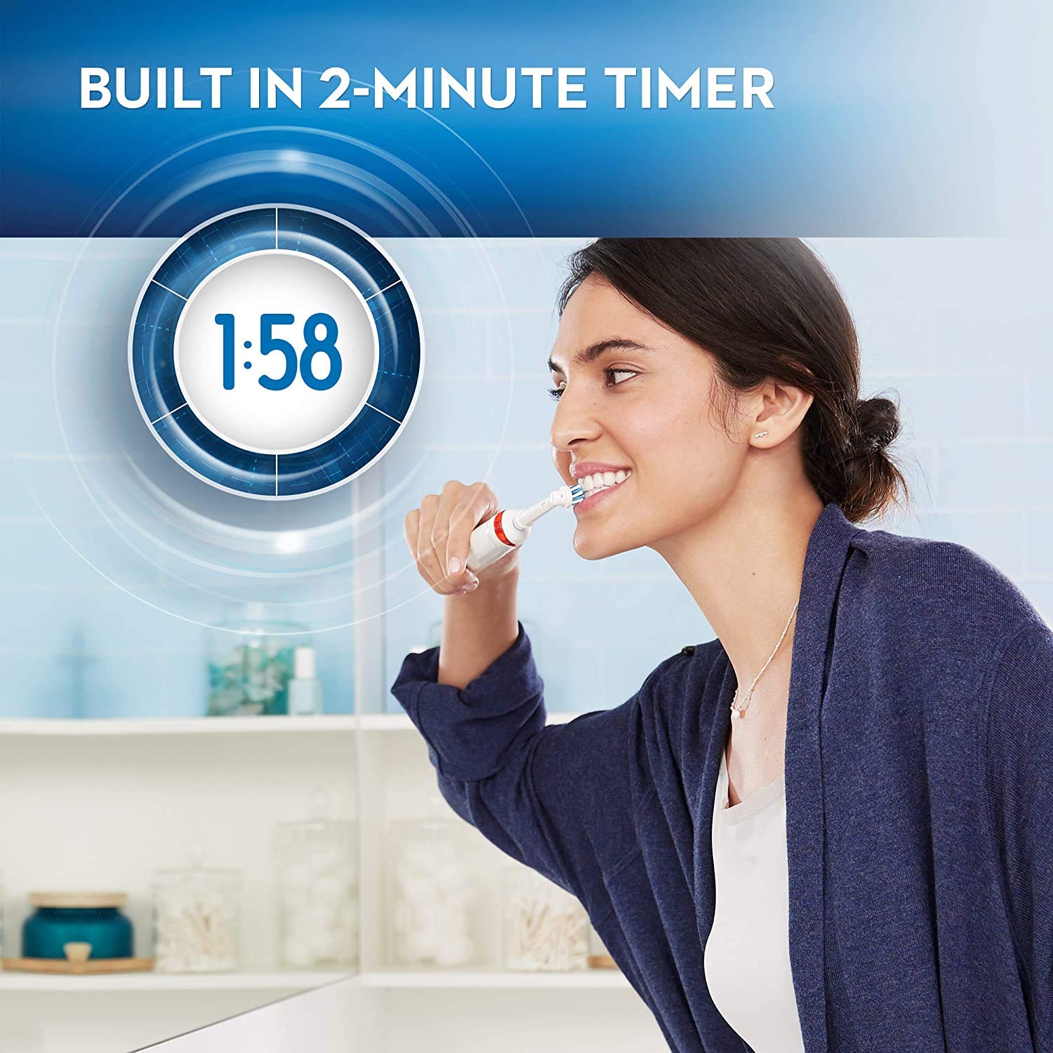 Bàn Chải Điện cao cấp Oral-B Power Genius 10200W (màu tím, kèm hộp đựng mang đi du lịch)