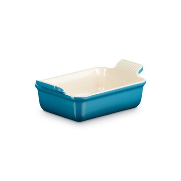 Thố nướng hình chữ nhật Le Creuset 19 x 13cm màu xanh lam