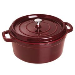 Nồi tròn STAUB Cocotte G-GY 28cm màu đỏ mận