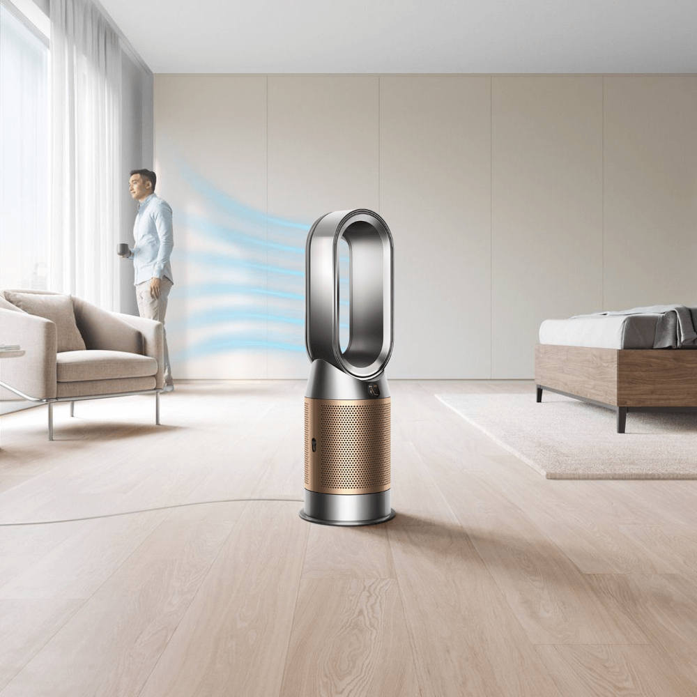 Quạt không cánh 3in1 DYSON 3in1 Purifier HP09 quạt nóng lạnh kèm lọc không khí màu xám niken