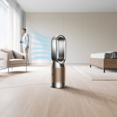 Quạt không cánh 3in1 DYSON 3in1 Purifier HP09 quạt nóng lạnh kèm lọc không khí màu xám niken