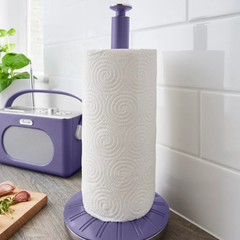Cây treo cốc và dụng cụ để giấy đứng Swan Retro màu tím