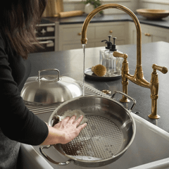 Bộ nồi Fissler Profi 5 món vung thép kèm quánh và chảo 2 quai 24cm made in Germany