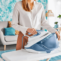 Bàn là hơi nước cao cấp Tefal SV9202 Express Protect màu xanh blue