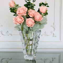 Bình hoa pha lê Rogaska Adria 25cm màu trắng