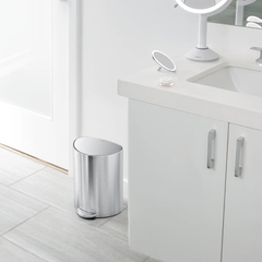 Thùng rác bán nguyệt Simplehuman 6L nắp phẳng nội địa Đức