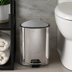 Thùng rác có bàn đạp Joseph Joseph 70596 EasyStore Luxe 5L màu inox