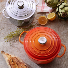 Nồi gang Le Creuset 24cm màu cam orange