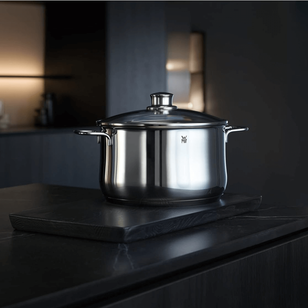 Bộ nồi WMF Diadem Plus 3 món kèm quánh và chảo thép WMF 24cm