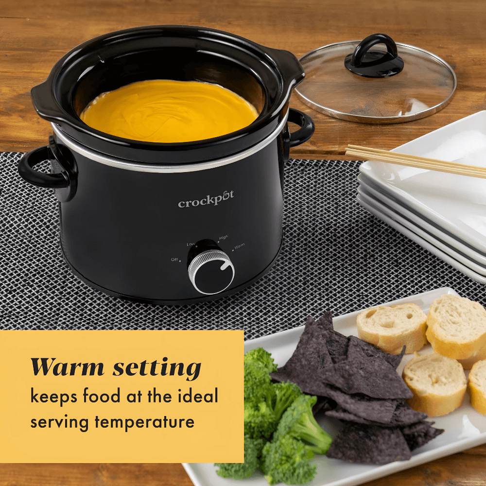 Nồi nấu chậm Crock Pot 1,8L màu đen