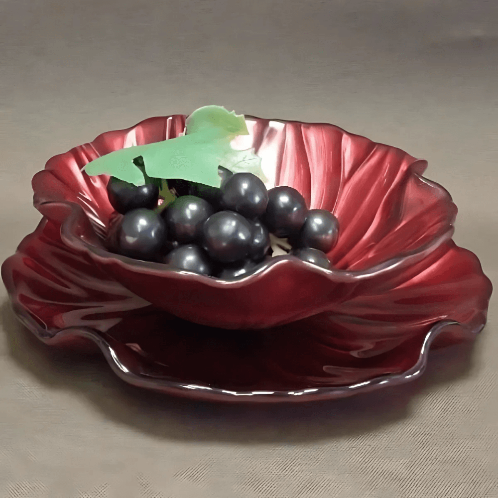 Tô Magnolia đỏ 19cm IVV