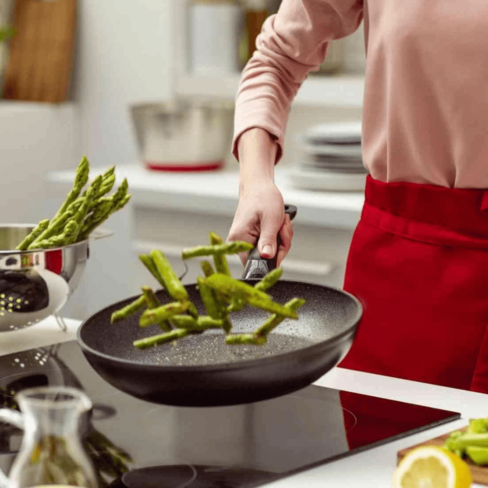 Set chảo chống dính Fissler Adamant 24 + 28cm kèm vung kính made in Germany