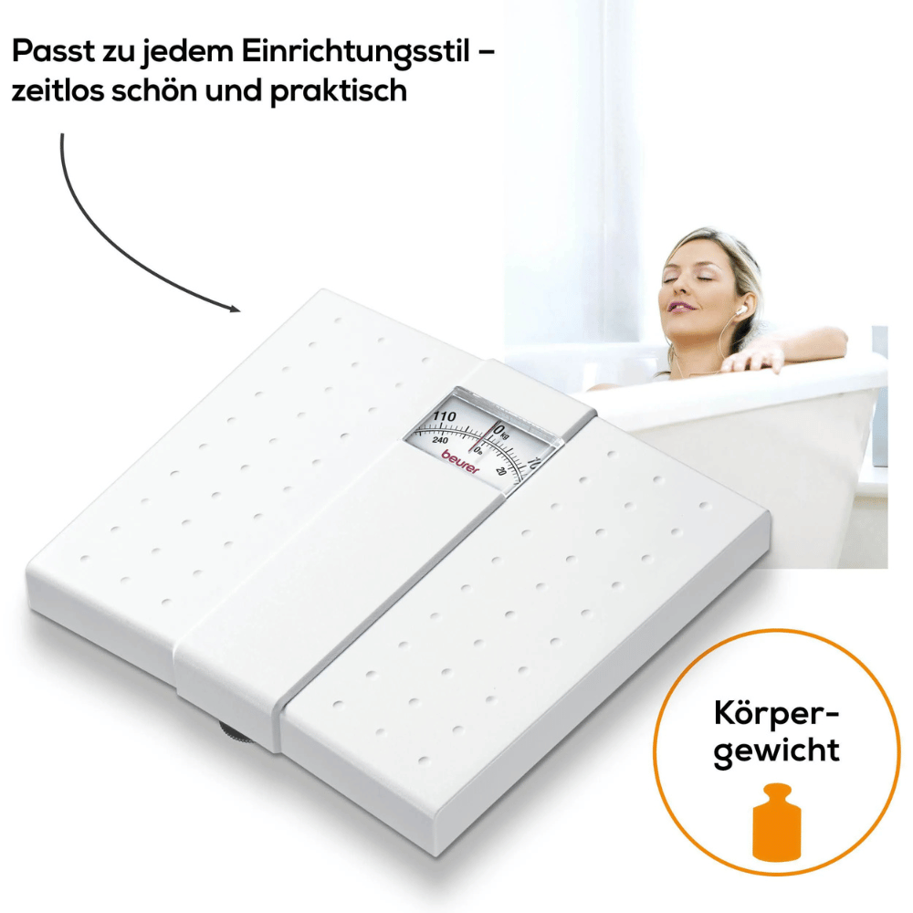 Cân sức khoẻ cơ học BEURER MS01 màu trắng