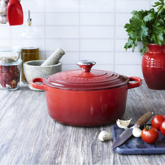 Nồi gang Le Creuset 24cm màu đỏ cherry