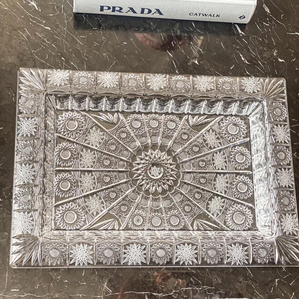 Đĩa chữ nhật M57 41cm Crystal Bohemia