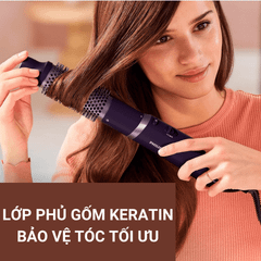 Lược sấy tạo kiểu Philips AirStyler series 3000 BHA305/00 màu xanh tím