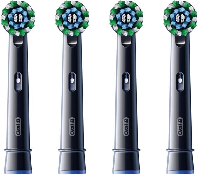 Set 4 đầu bàn chải thay thế ORAL-B Pro CrossAction làm trắng răng màu đen