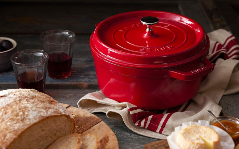 Nồi tròn STAUB Cocotte 20cm màu đỏ cheery nội địa Đức