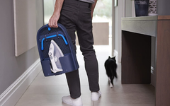 Bàn để ủi đồ gấp gọn cao cấp có móc treo cửa Joseph Joseph Pocket Folding Plus (Blue) 50010