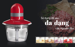 Máy xay thịt mini BOSCH MMR08R2 màu đỏ