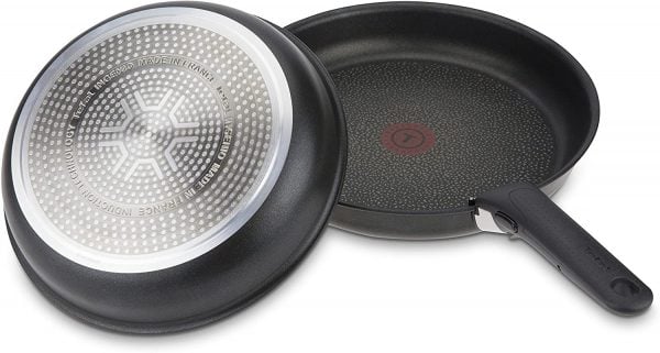 Bộ chảo Tefal 22 + 26 cm màu đen cán rời L65091