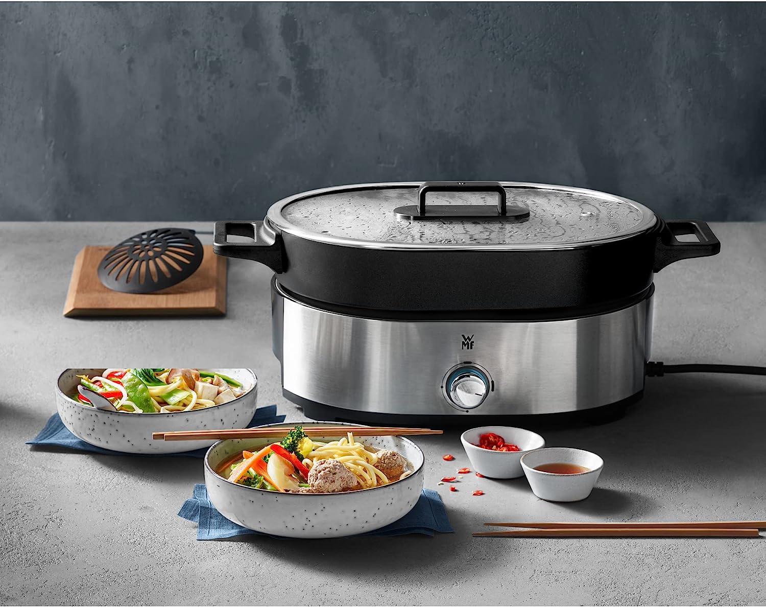 Nồi lẩu hấp WMF Lono Hot Pot & Steam - Germany S&T