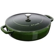 Nồi tròn dẹt STAUB Chistera 28cm màu đỏ cheery