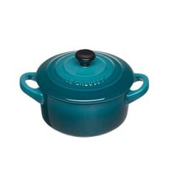 Nồi gốm đá Le Creuset Cocotte 10cm 0,2L màu xanh deep teal