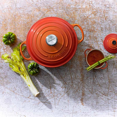 Nồi gang Le Creuset 24cm màu cam orange