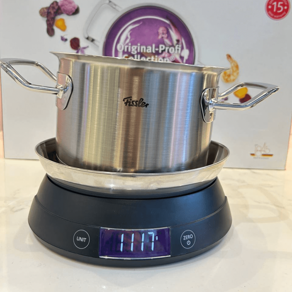 Bộ nồi Fissler Profi 5 món vung kính kèm chảo 2 quai 28cm made in Germany